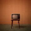 Kultur konkret Fernseher Tapete Tisch