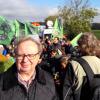 Michael Müller hielt eine Rede bei der "Ende Gelände"-Solidaritäts-Demonstration.