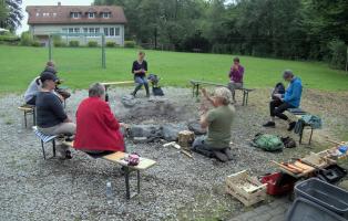 Feuermachen lernen im Naturfreundehaus Teutoburg