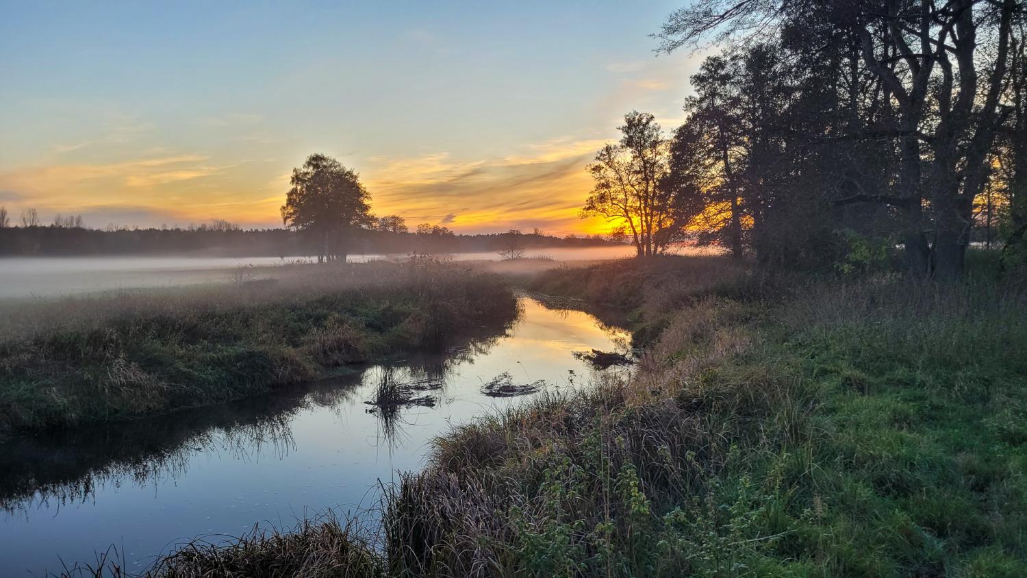 Flusslandschaft der Jahre: Kampagnenherbst an der Stepenitz ...